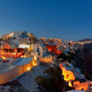 santorini night